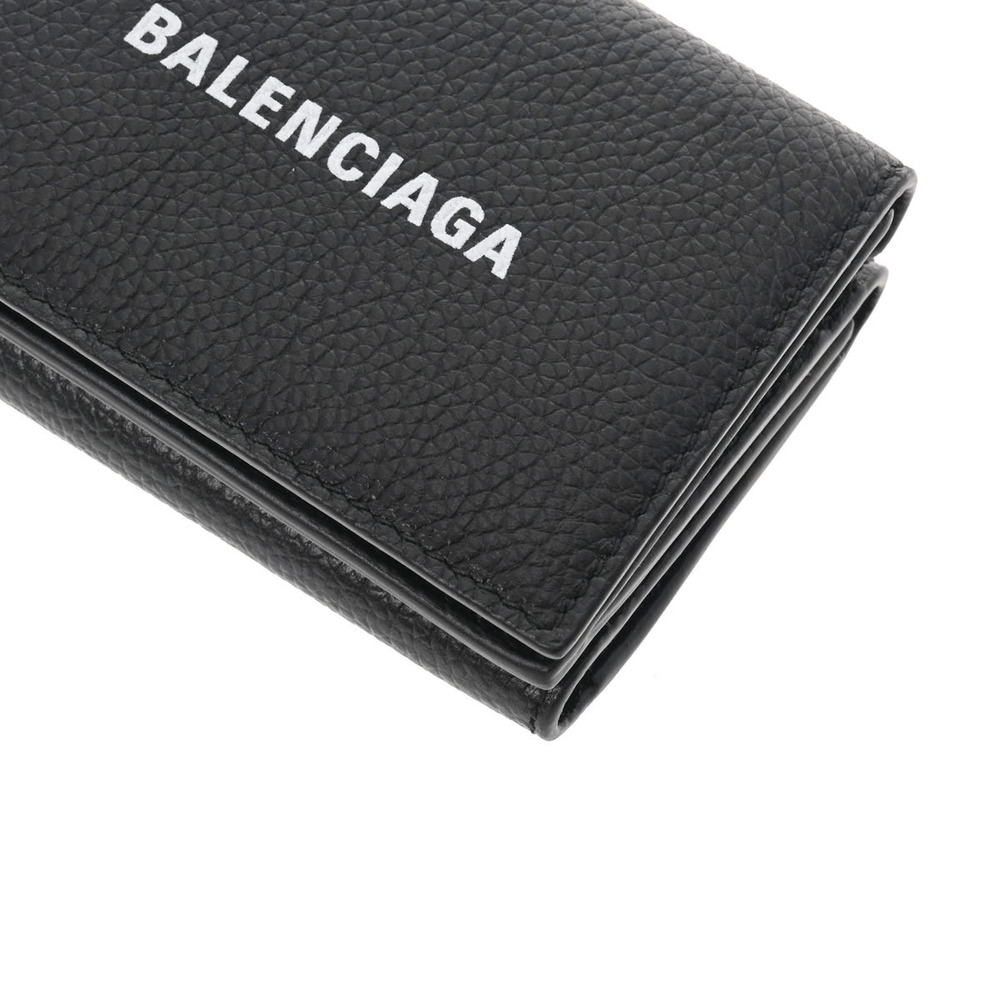 Balenciaga Cash Calfskin Compact Black fold Wallet Tri - Picture 5 of 12